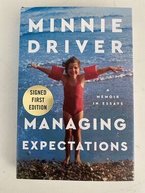 Minnie Driver AUTOGRAPHED/SIGNED Managing Expectations Book ✍️ Hard Cover